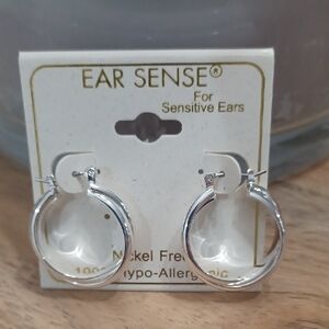 Silver Hypoallergenic Hoop Earrings
